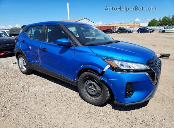 3N1CP5BV7ML482282 2021 NISSAN KICKS Blue Delantero derecho