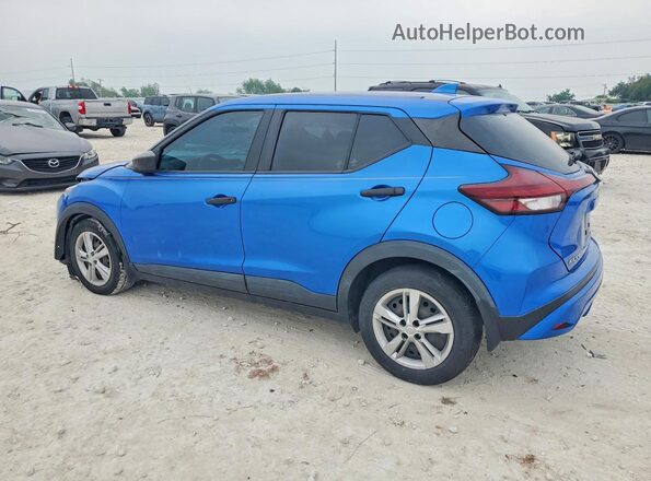 3N1CP5BV7ML485747 2021 NISSAN KICKS Blue Trasero izquierdo