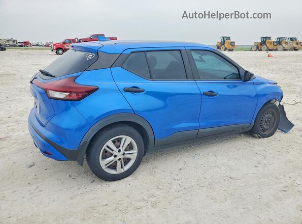 3N1CP5BV7ML485747 2021 NISSAN KICKS Blue Trasero derecho
