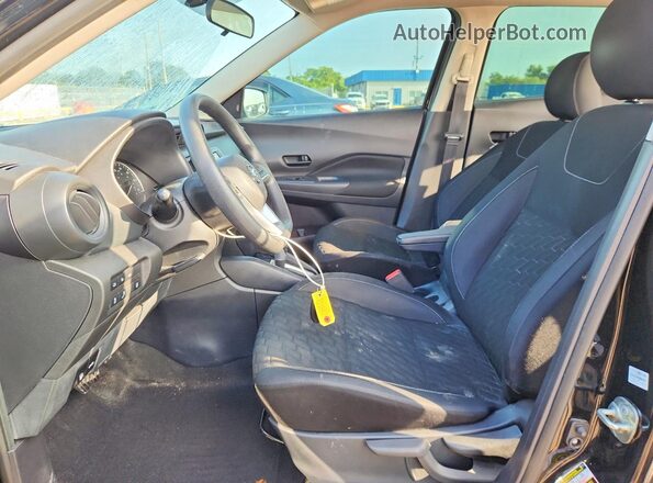3N1CP5BV7ML486235 2021 NISSAN KICKS Black წინა სალონის ხედი