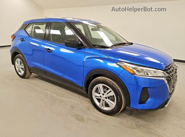 3N1CP5BV7RL594412 2024 NISSAN KICKS Blue Przód prawy