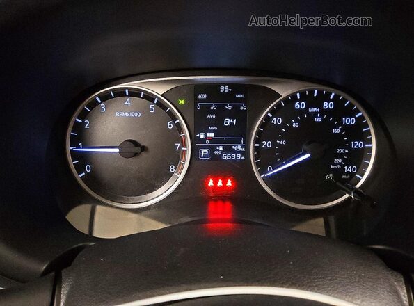 3N1CP5BV7RL594412 2024 NISSAN KICKS Blue Widok zestawu wskaźników