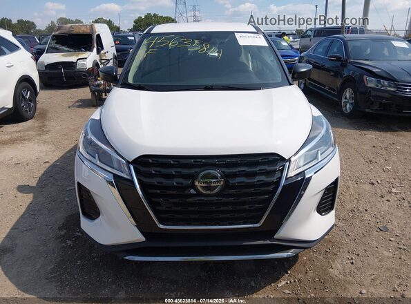 3N1CP5BV8ML475325 2021 NISSAN KICKS White Widok zestawu wskaźników