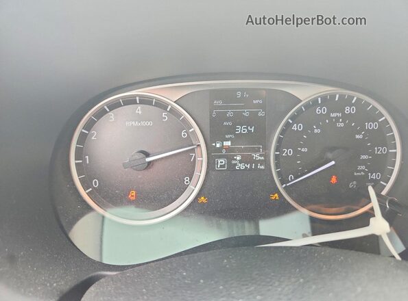 3N1CP5BV8RL595083 2024 NISSAN KICKS Белый Вид щитка приборов