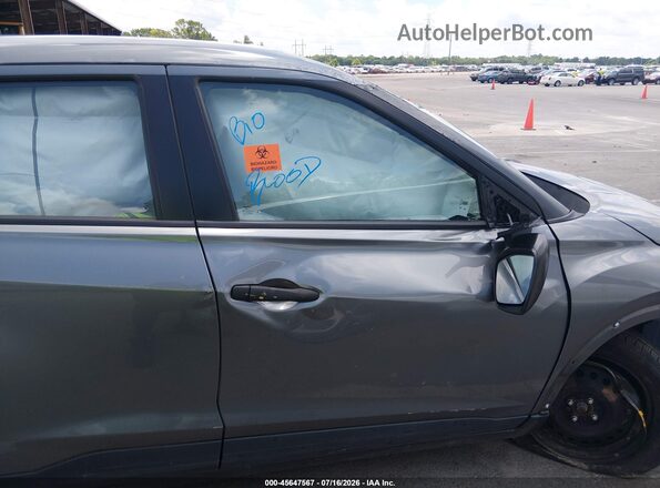 3N1CP5BVXLL542568 2020 NISSAN KICKS Gray Vista de la etiqueta del VIN