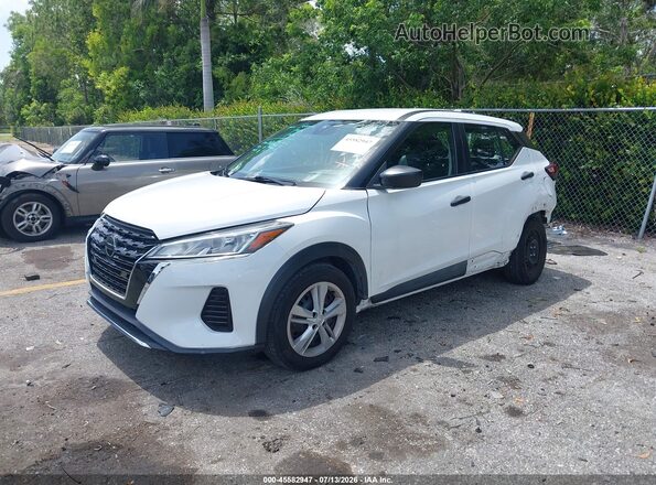 3N1CP5BVXML497195 2021 NISSAN KICKS White Передня ліва чверть