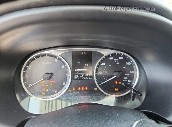 3N1CP5BVXML532639 2021 NISSAN KICKS Белый Вид щитка приборов