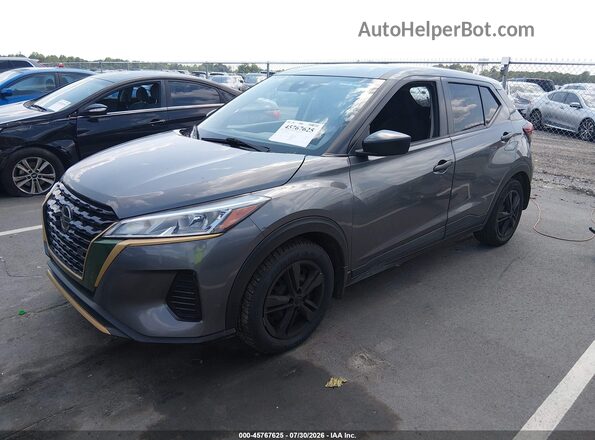 3N1CP5BVXML550655 2021 NISSAN KICKS Gray Vista tres cuartos delantera izquierda