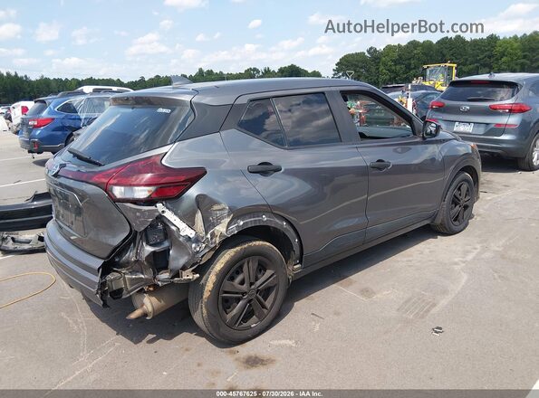 3N1CP5BVXML550655 2021 NISSAN KICKS Gray Trasero derecho