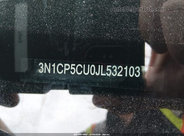 3N1CP5CU0JL532103 2018 NISSAN KICKS Blue Вид підкапотного простору