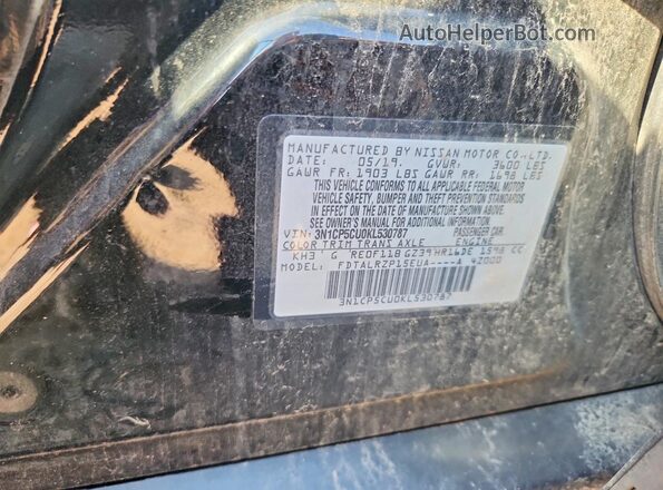 3N1CP5CU0KL530787 2019 NISSAN KICKS Black Widok komory silnika