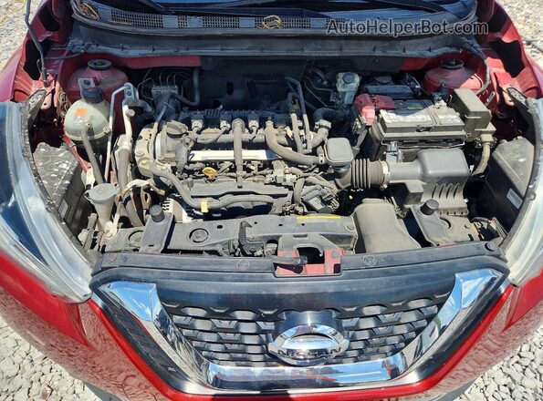 3N1CP5CU0KL536198 2019 NISSAN KICKS Red Vista del compartimento del motor
