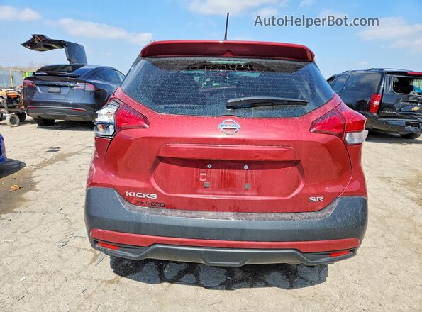 3N1CP5CU1JL540744 2018 NISSAN KICKS Maroon Вид ззаду