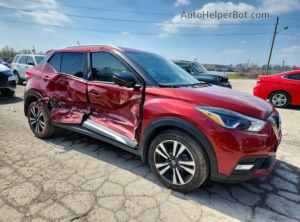 3N1CP5CU1JL540744 2018 NISSAN KICKS Maroon Передня права чверть