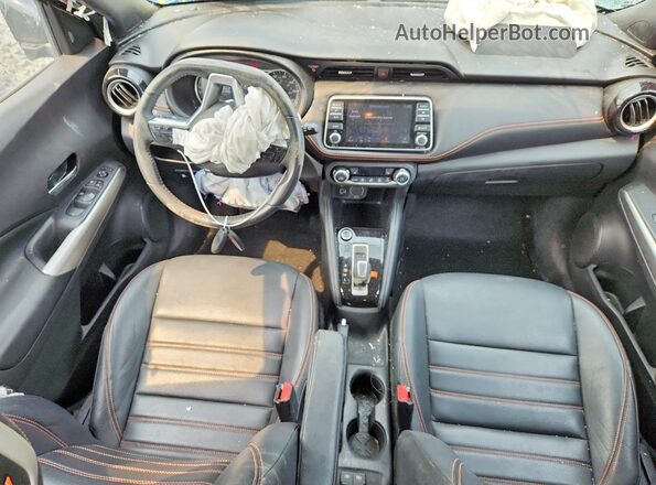 3N1CP5CU3KL532677 2019 NISSAN KICKS Blue Вид панелі приладів