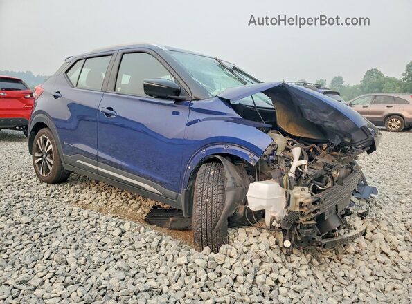 3N1CP5CU3KL532677 2019 NISSAN KICKS Blue Передня права чверть