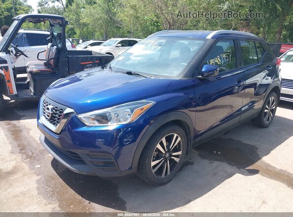 3N1CP5CU3KL555456 2019 NISSAN KICKS Blue წინა მარცხენა ხედი სამი მეოთხედიდან