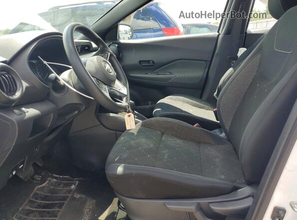 3N1CP5CU3KL558504 2019 NISSAN KICKS White წინა სალონის ხედი