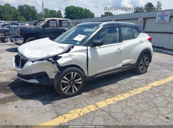 3N1CP5CU4JL513165 2018 NISSAN KICKS White Առջևի ձախ երեք քառորդ տեսարան