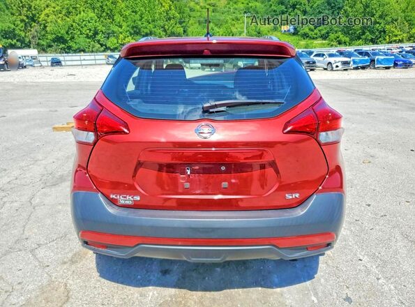 3N1CP5CU4JL522173 2018 NISSAN KICKS Maroon Вид ззаду