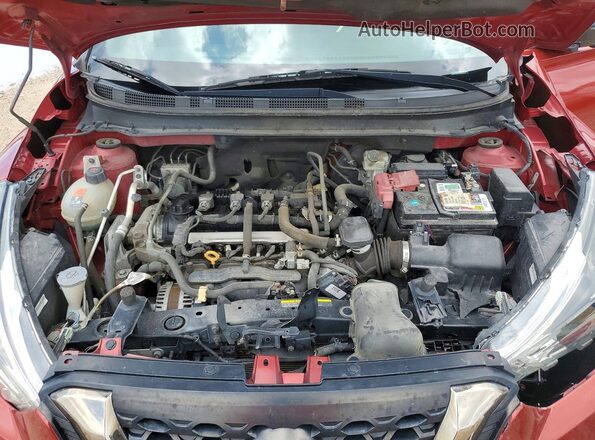 3N1CP5CU4KL537077 2019 NISSAN KICKS Red ძრავის განყოფილების ხედი
