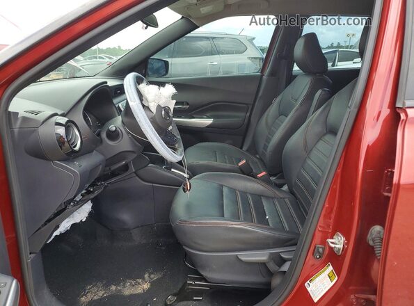 3N1CP5CU4KL537077 2019 NISSAN KICKS Red წინა სალონის ხედი