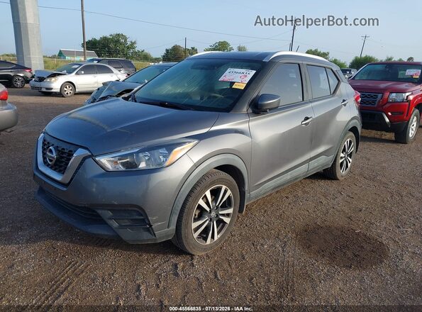 3N1CP5CU4KL544224 2019 NISSAN KICKS Gray წინა მარცხენა ხედი სამი მეოთხედიდან