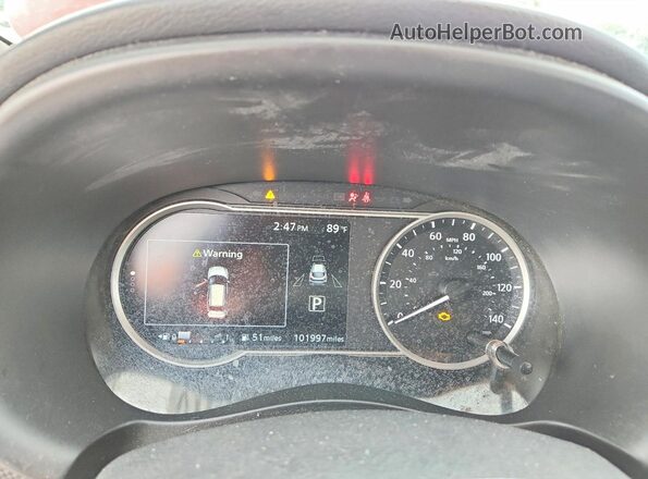 3N1CP5CU5JL531934 2018 NISSAN KICKS Red ხელსაწყოთა პანელის ხედი