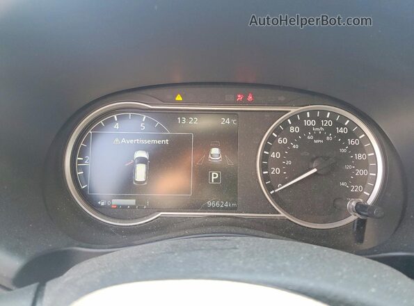 3N1CP5CU5KL524211 2019 NISSAN KICKS Gray Vista del cuadro de instrumentos