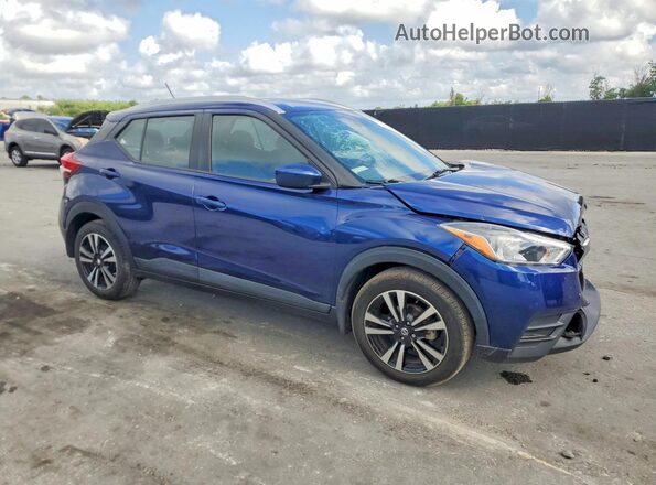 3N1CP5CU6JL514186 2018 NISSAN KICKS Синий Передняя правая четверть
