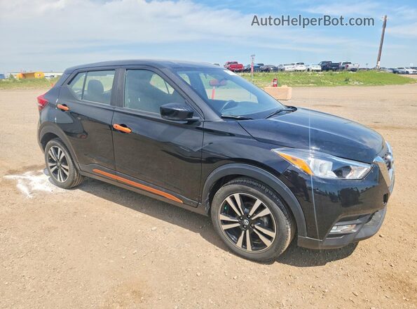 3N1CP5CU6KL530857 2019 NISSAN KICKS Черный Передняя правая четверть