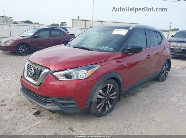 3N1CP5CU6KL560764 2019 NISSAN KICKS Красный Передняя левая четверть