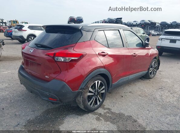 3N1CP5CU6KL560764 2019 NISSAN KICKS Красный Задняя правая четверть