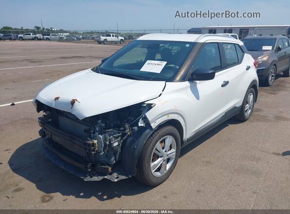 3N1CP5CU7KL495780 2019 NISSAN KICKS White წინა მარცხენა ხედი სამი მეოთხედიდან