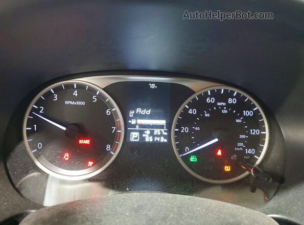 3N1CP5CU7KL516515 2019 NISSAN KICKS White Вид щитка приладів