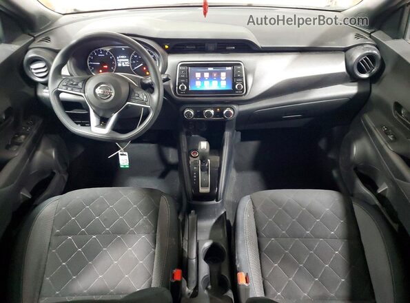 3N1CP5CU7KL516515 2019 NISSAN KICKS White Вид панелі приладів