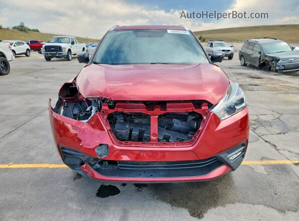 3N1CP5CU7KL554245 2019 NISSAN KICKS Red Front view