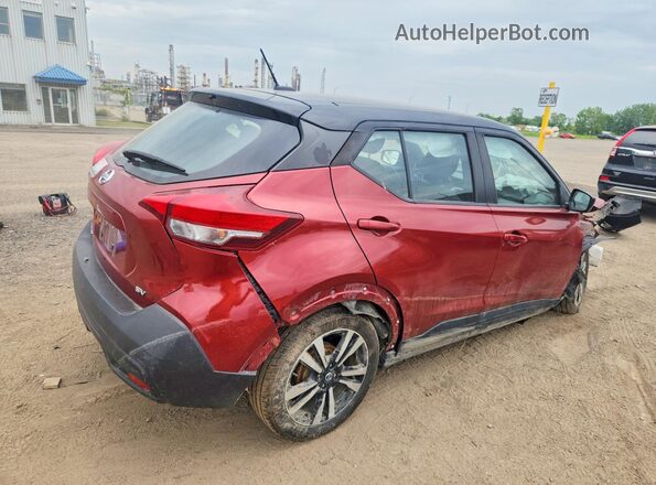3N1CP5CU7KL567481 2019 NISSAN KICKS Burgundy Trasero derecho