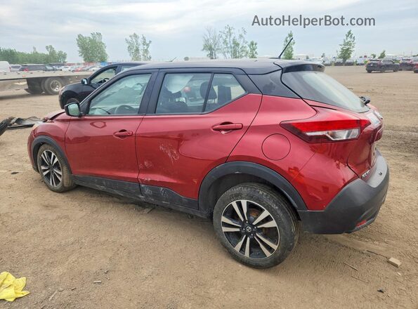 3N1CP5CU7KL567481 2019 NISSAN KICKS Burgundy Trasero izquierdo