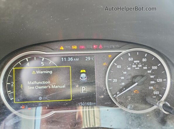 3N1CP5CU8JL512472 2018 NISSAN KICKS Red Вид щитка приладів