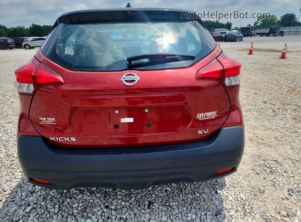 3N1CP5CU8JL512472 2018 NISSAN KICKS Red Вид ззаду