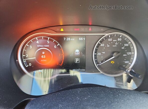 3N1CP5CU8KL495707 2019 NISSAN KICKS Синий Вид щитка приборов