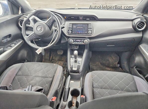 3N1CP5CU8KL502705 2019 NISSAN KICKS Blue Вид панелі приладів