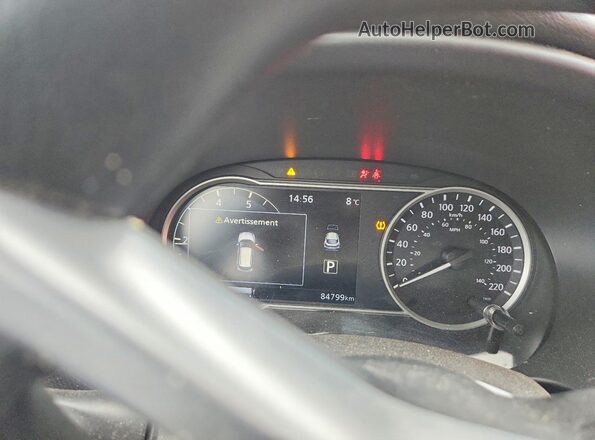 3N1CP5CU8KL502705 2019 NISSAN KICKS Blue Вид щитка приладів