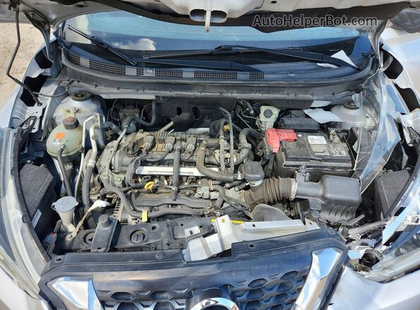3N1CP5CU8KL518953 2019 NISSAN KICKS Серебряный Вид подкапотного пространства
