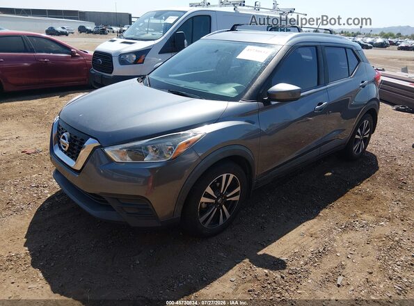 3N1CP5CU8KL536529 2019 NISSAN KICKS Gray წინა მარცხენა ხედი სამი მეოთხედიდან