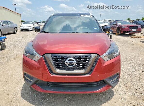 3N1CP5CU9KL551797 2019 NISSAN KICKS Красный Вид спереди