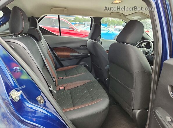 3N1CP5CU9KL567448 2019 NISSAN KICKS Blue უკანა სალონის ხედი