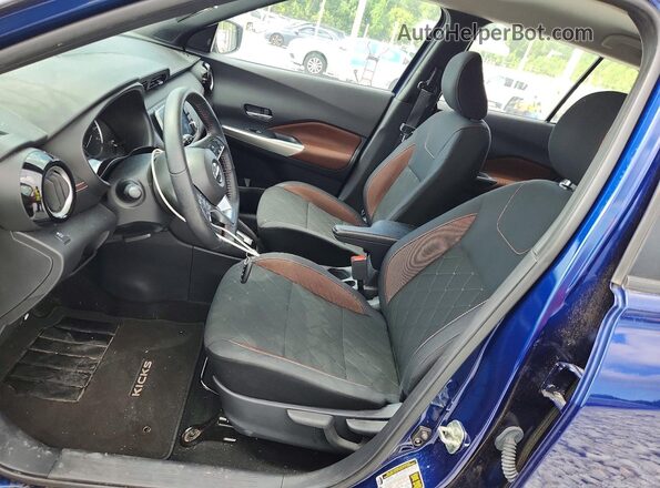 3N1CP5CU9KL567448 2019 NISSAN KICKS Blue წინა სალონის ხედი