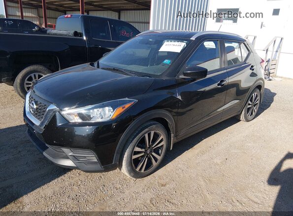 3N1CP5CUXJL544212 2018 NISSAN KICKS Black Առջևի ձախ երեք քառորդ տեսարան